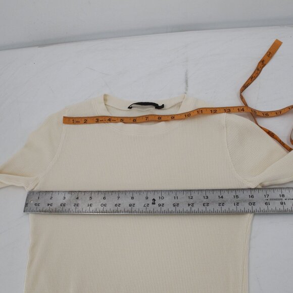 Jenni Kayne Top Women's Small Crewneck Long Sleeve Waffle Knit Cotton pullover - Picture 10 of 12